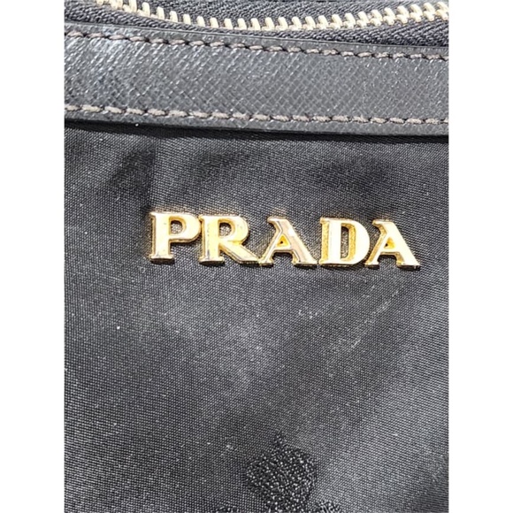 Authentic Prada Jacquard Logo Two Way Tote Bag Black - Picture 14 of 14